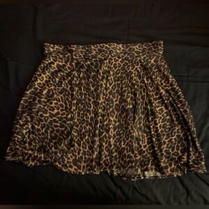 Pinup Couture Leopard Print Swim Coverup - Black and Brown